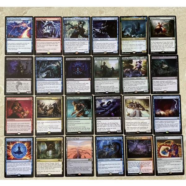 Новые 107 шт. карты Magic The Gathering с синей рубашкой, карты-прокси MTG