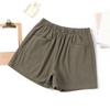 Spring and Summer New Cotton and Linen Shorts Women's Outer Wear Thin A- Shown Wide Leg High Waist Slimming Plus Size Loose Casual Shorts for Women