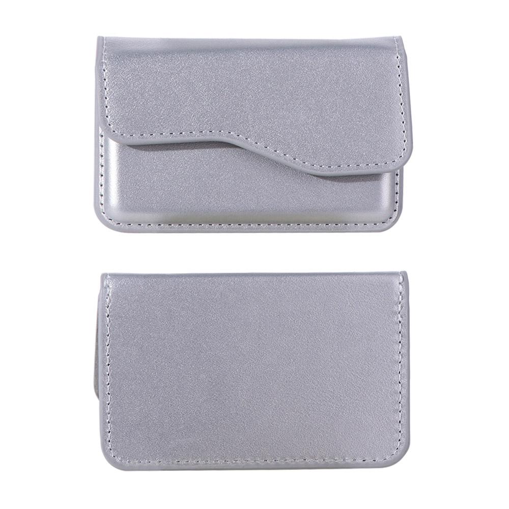 Задний карман для телефона из ПУ-кожи с магнитом для карт, кошелек для наличных, держатель для карт, простой откидной чехол для карт, мужской/женский