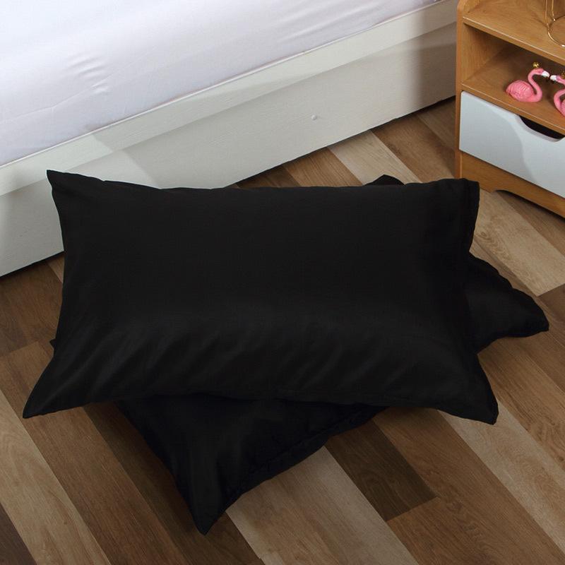 Solid Color Pillowcase 1pcs Pillowcase Pillow Core Cover Single Student Dormitory Brushed Comfortable and Breathable