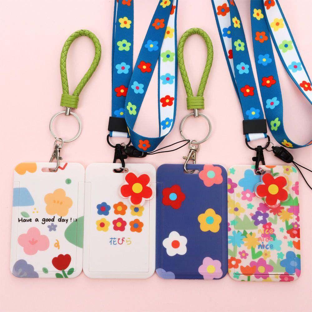 ID Card Cover Keychain Business Card Lanyard Bus Card Case Card Holder Work Card Bag Badge Holder