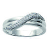 Silver Ring 'Goddess' White Silver (rhodium) - 10 Mm