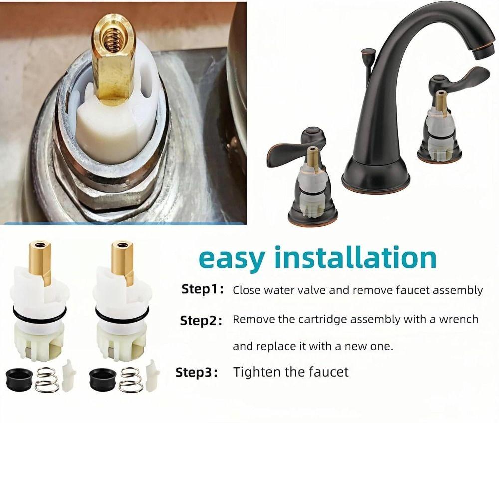 Corrosion Resistant Faucet Stem Assembly Faucet Repair Parts for Delta Rp25513 Two Handle Faucet