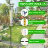Outdoor Rain Gauge Tool Garden Freeze Proof Rain Gauge Measurement Water Ground Collect Precise Butterfly Decor Stake