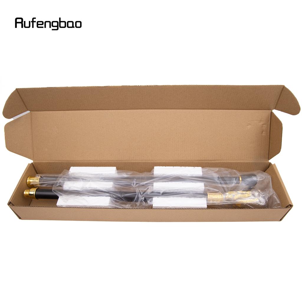 Golden White Lion Head with Mustache Fashion Walking Stick Decorative Cospaly Vintage Fashionable Walking Cane Crosier 94cm