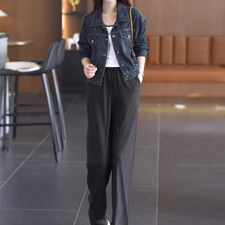 Новейшие женские джинсовые куртки, весенние и осенние короткие женские свободные пальто, тонкие женские тонкие куртки