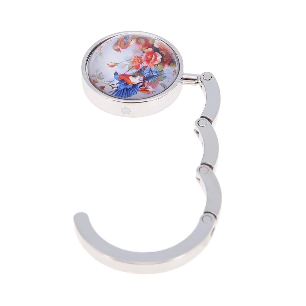 Портативная металлическая вешалка для сумочки, складная настольная сумка, держатель для кошелька, вешалка(D