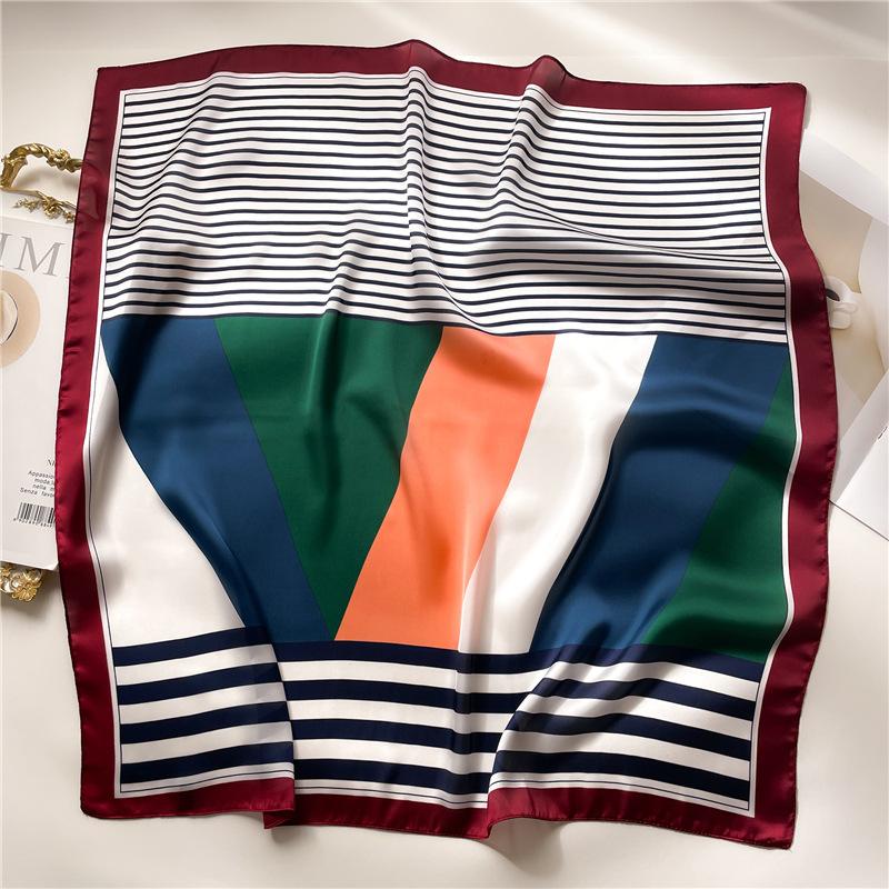 70 * 70 см новый шелковый маленький квадратный шарф для защиты шеи женщин профессиональный шарф универсальный шарф для волос шарф