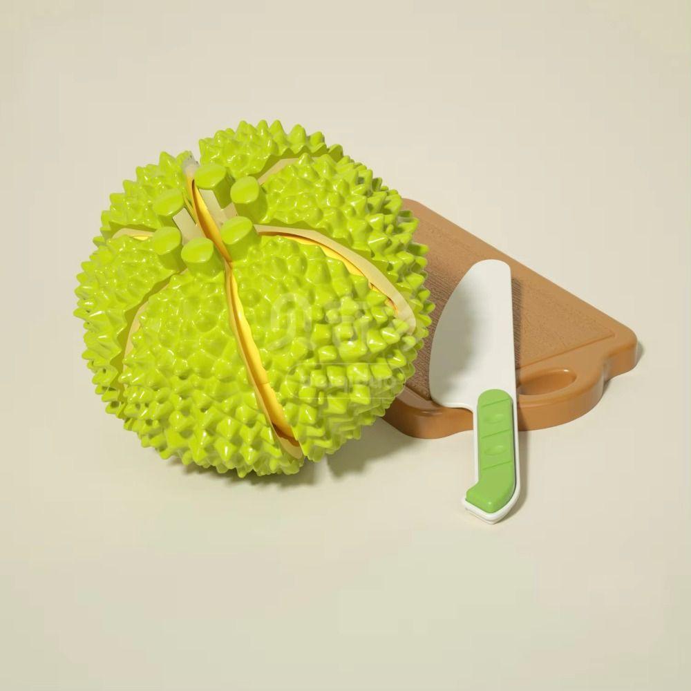 Interactive Durian Pretend Play Set Cutable Fruit Cutting Toys  Play Food Set