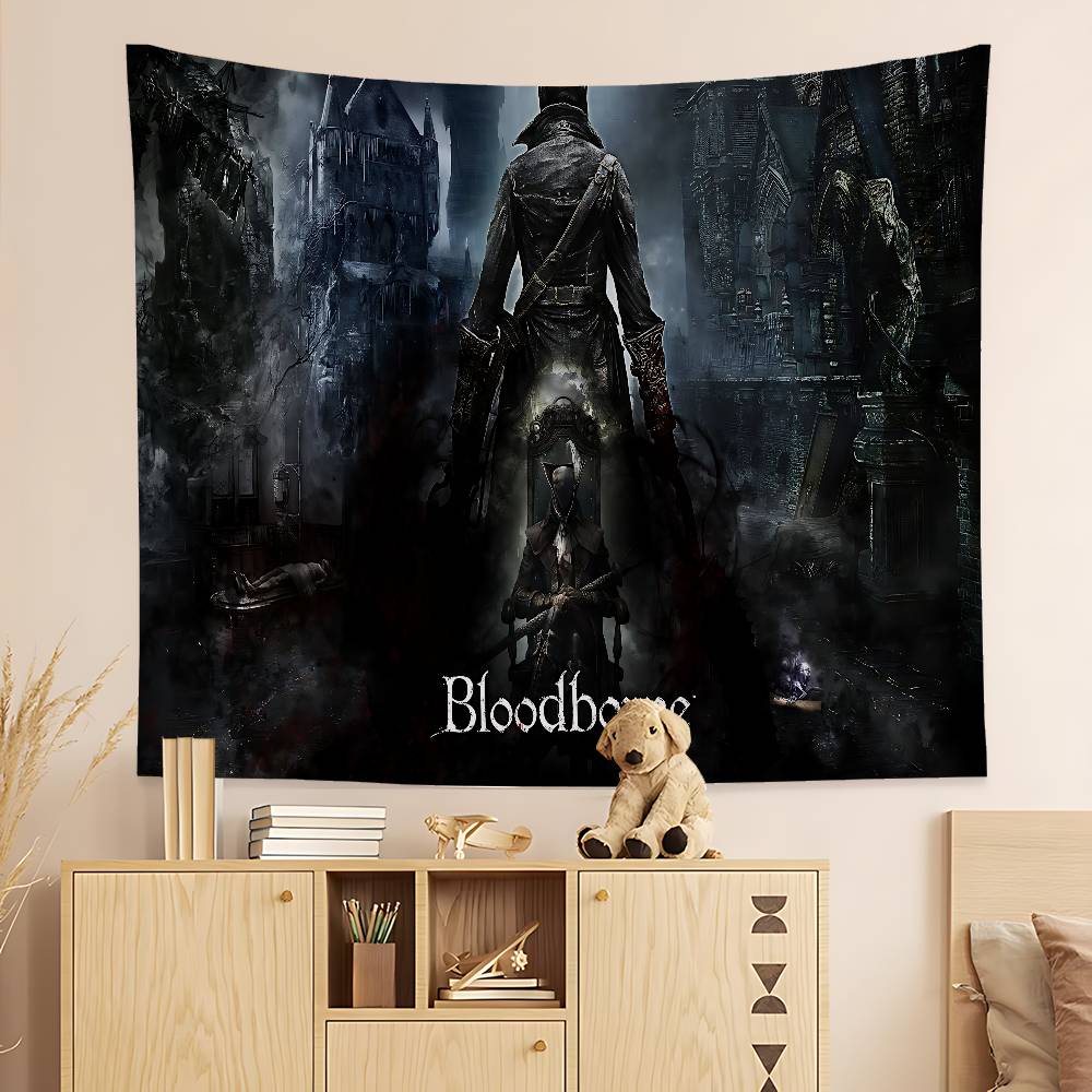 Игровой автомат BBloodborne Мультяшный Гобелен Настенное Украшение Бытовое Домашний Декор
