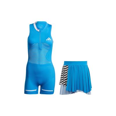 Aeroready Modular Pro Теннисный купальник с прикрепленной юбкой Женская спортивная одежда Air-Force-Blue HY5917