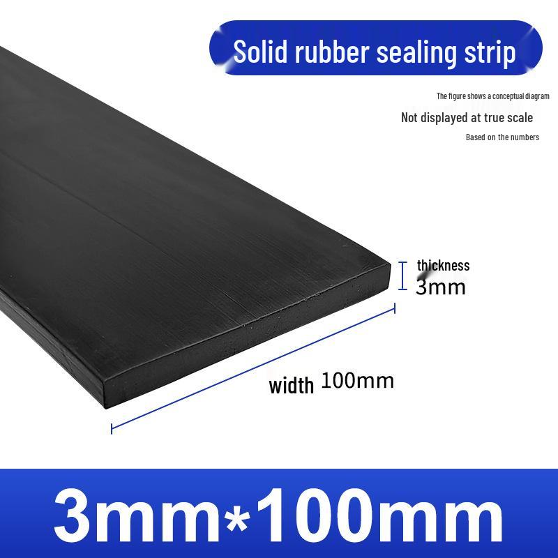 Nitrile Rubber Strip: Oil & Pressure-Resistant Shock Absorbing Glass Pad for Sealing & Joint Support