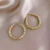 Европейская и американская мода OL Style универсальные золотые геометрические круглые серьги женские преувеличенные круглые серьги Ruili