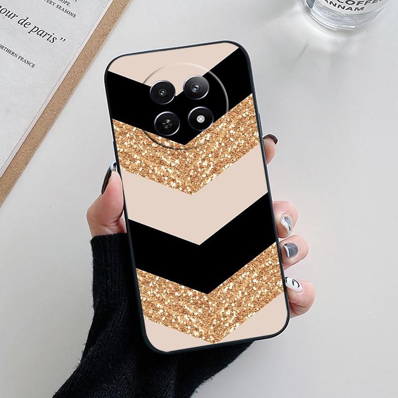 Для Realme 12 5G Чехол Обложка Realme12 Funda Coque Мягкий Модный Силиконовый Защитный Чехол для Камеры Телефона для Realme 12 5G