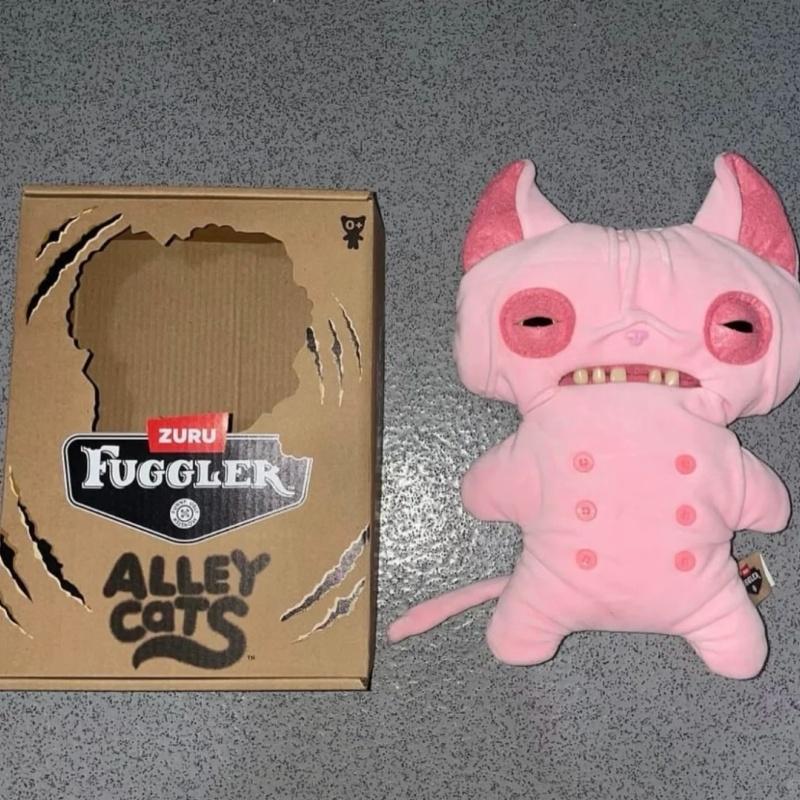 Новая Официальная Настоящая Fuggler Милый Зубик Монстр Уличный Кот Ночная Серия Плюшевая Кукла Подарки на День Рождения Уродливая Милая Забавная Модная Игрушка