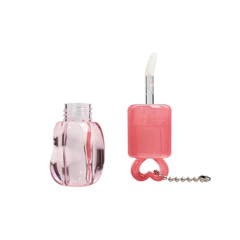 3.5/5ml Cute Bunny Shape Lip Gloss Tube Keychain Rabbit Lip Glaze Empty Container Cosmetic Package Material with Key Chain
