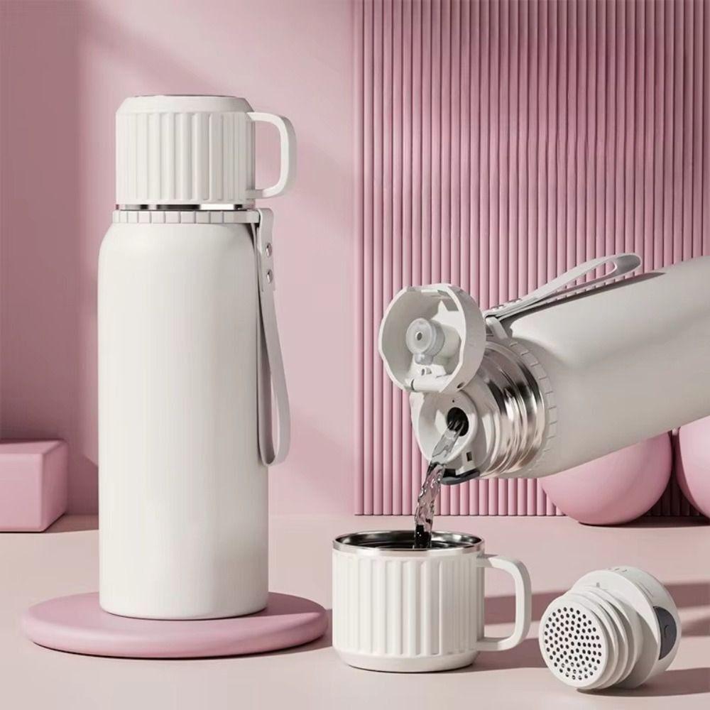 Stainless Steel Insulated Bottles 600/800/1000ML Vacuum Flasks Vacuum Cup Coffee Cup  Travel