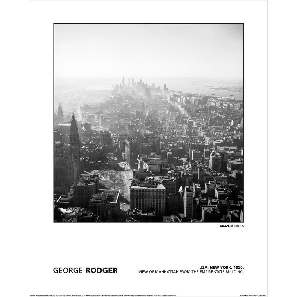 MAGNUM George Rodger - Usa New York Manhattan 1950 Print