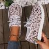 2024 Fun Letter Print Women's Summer Mesh Shoes White Soft Sole Branded Slip-on Casual Sneakers Shoes for Women