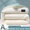 Warm Soybean Fiber Down-Like Quilt - Winter Thick Cotton, Single/Double Size