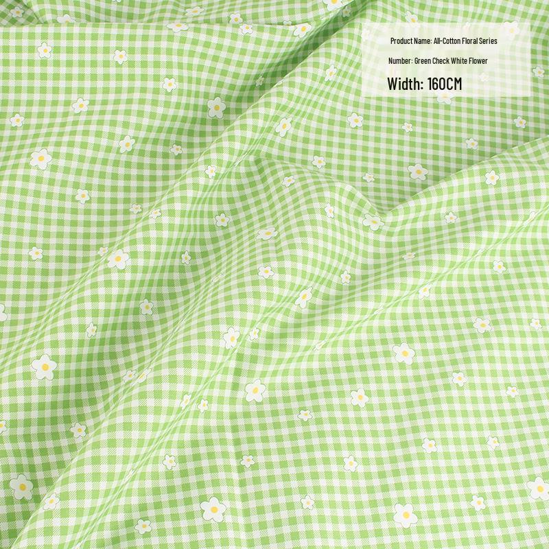 Тщательно отобранная хлопковая саржа с цветочным принтом для детского платья и детского постельного белья