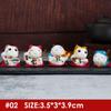 5 шт./компл., японский керамический орнамент «Счастливый кот», интерьер автомобиля, домашний декор, Fortune, фэн-шуй, милые мини-мультяшные фигурки, поделки