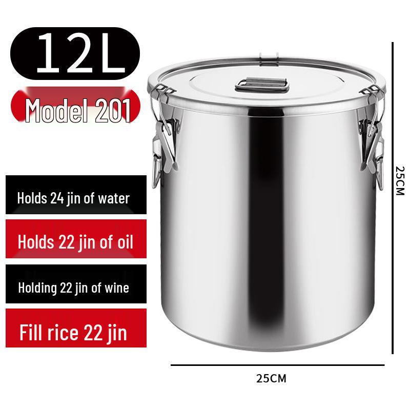 Герметичный многоцелевой бочонок из нержавеющей стали 304 для хранения вина, чая, молока, для ферментации, масла или риса