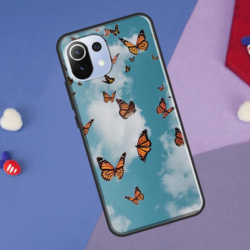 Чехол-бабочка 'Небо' для Xiaomi 14 Ultra 13 11T 12T 13T 14T Pro POCO X7 X6 Pro X3 X5 F3 F5 M6 F6 Pro