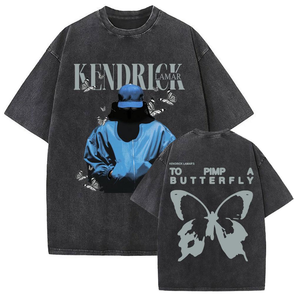 Limited Rapper Kendrick Lamar They Not Like Us Washed Vintage Tshirt Summer Men Women Hip Hop Oversized Street Crewneck T Shirt