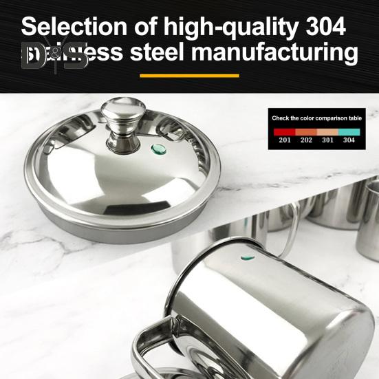 Стакан для воды из нержавеющей стали с ручкой-крышкой, кружка для горячих и холодных напитков для кемпинга, пикника, барбекю, устойчивый к коррозии, легкоочищаемый, одностенный, воздушный, пивной стакан