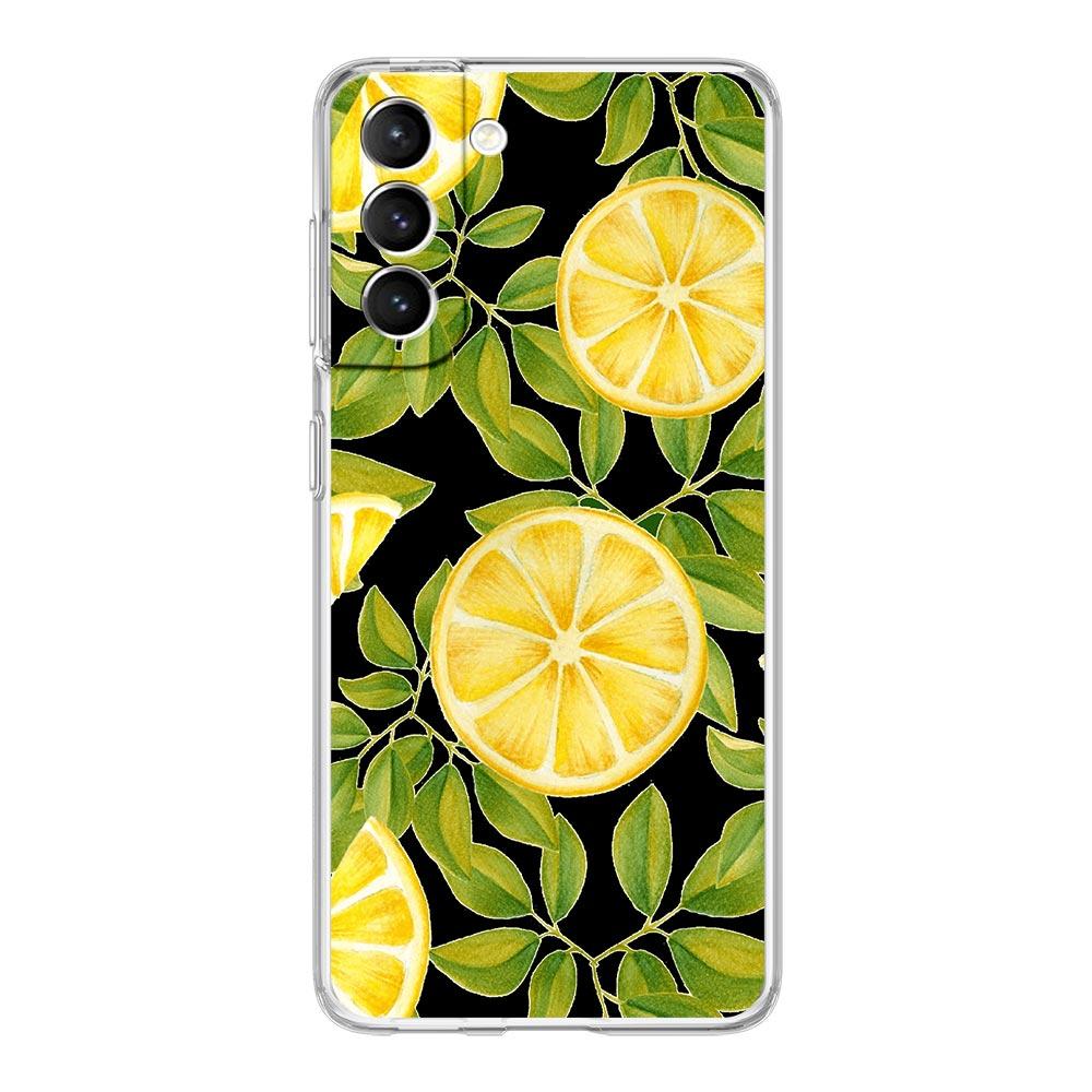 Средиземноморский Лимон Чехол для Телефона Для Samsung Galaxy S22 5G S20 Ultra S21 FE 5G S10E S9 S8 S10 Plus Note 20 10 Прозрачный Силиконовый Чехол