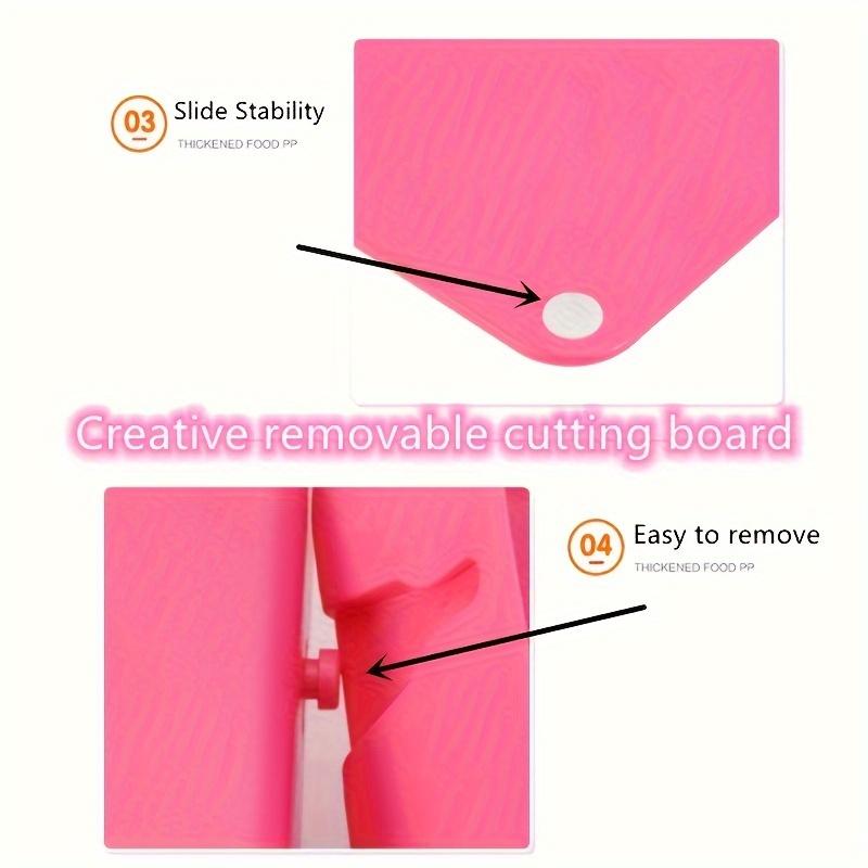 1 шт. Нескользящая разделочная доска 2в1, Съемная разделочная доска и контейнер для продуктов