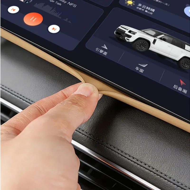 For Land Rover Defender 90 110 L663 2026 2027 Navigation Screen Protective Cover Silicone Frame Center Console Interior Trim