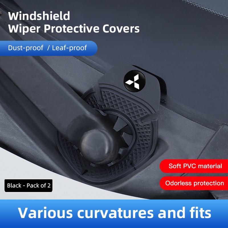 Car Wiper Hole Protective Covers Debris Leaves Dustproof Sleeve For Mitsubishi Ralliart Ex Mirage Jinxuan Galant Attrage Xpander
