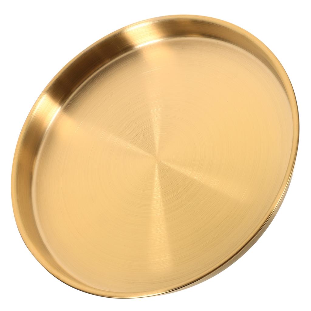 Stainless Steel Plate Food Kitchen Plates Multifunction 304 Round Serving Platter