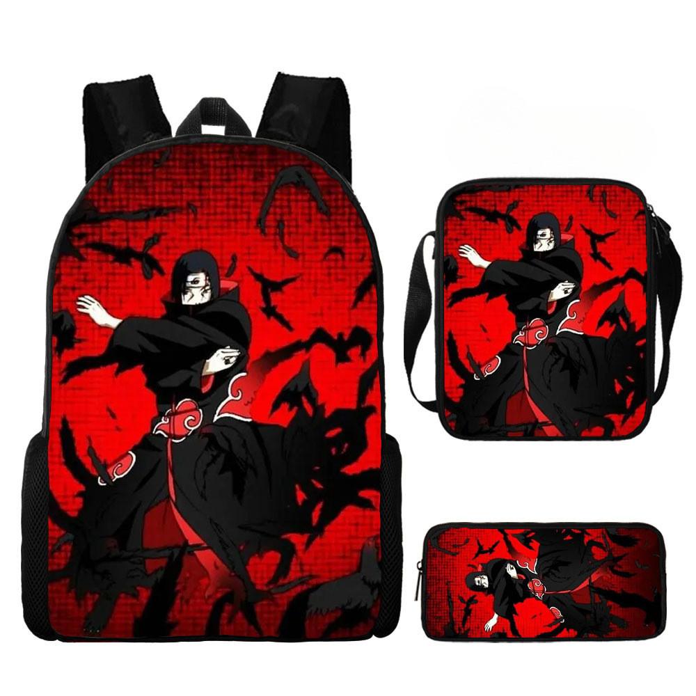 Детский рюкзак Наруто из легкого прочного материала для школы и путешествий