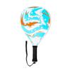 Portable Beach Tennis Racket Adults Kids - Fiberglass Frame ABS Construction Outdoor Training Paddle