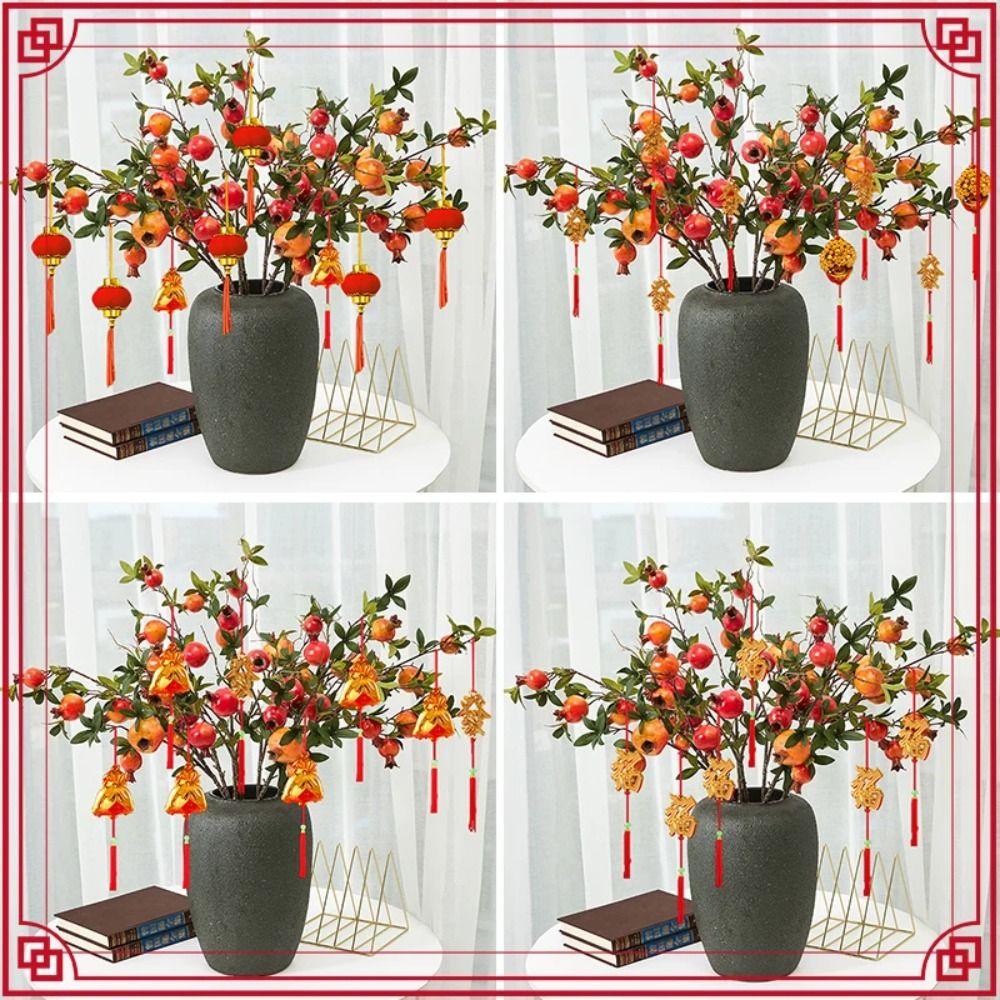 6/20/30 шт. Весенний фестиваль Мини Красный Фонарь Подвесной Орнамент Дракон Новогодний Декор