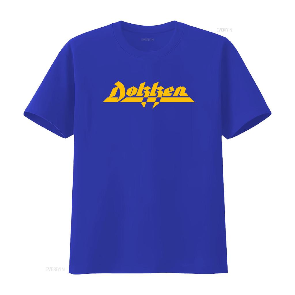 Dokken Metal Rock Band Logo T shirt for Men and Women MF2J vintage Washed Soft Top For Everyday Wear fashion designer clothes