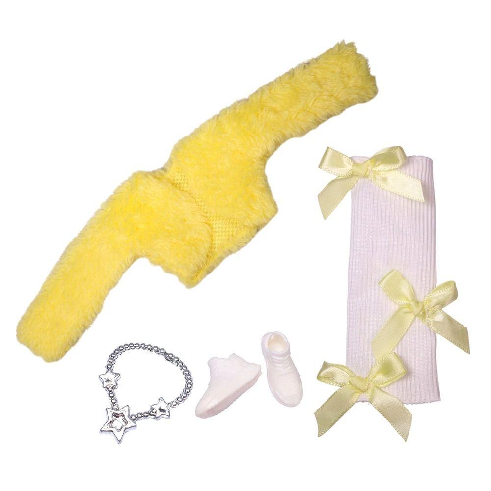 Casual Wears 30cm Doll Clothes DIY Accessories Plush Coat for 1/6 BJD 11.5" Dolls