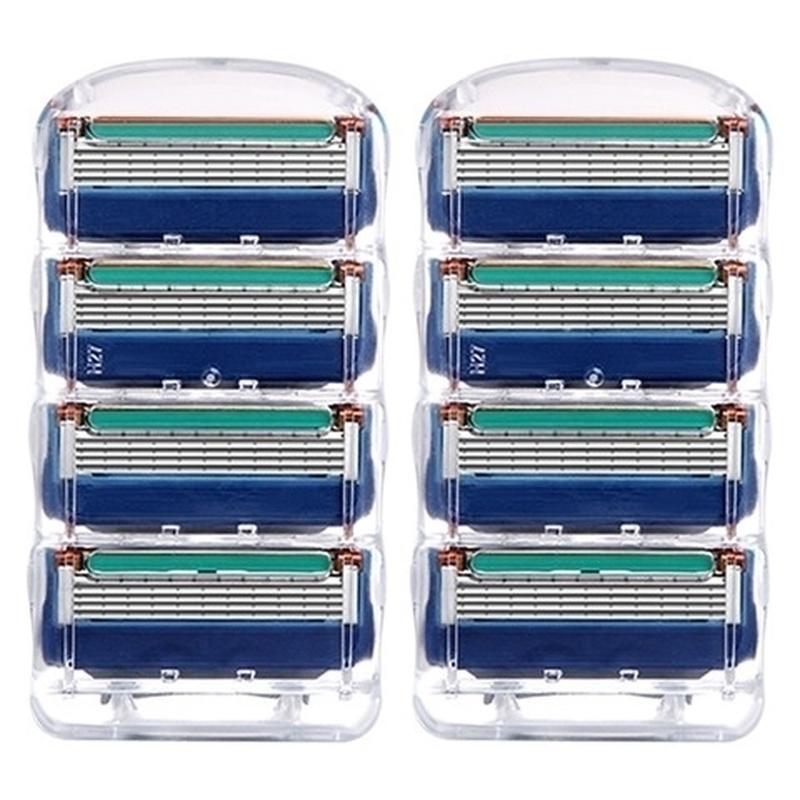 Мужская суперострая бритва с 5-слойным лезвием (1 ручка), 4/8/12/16/20 шт. аксессуаров для ножей