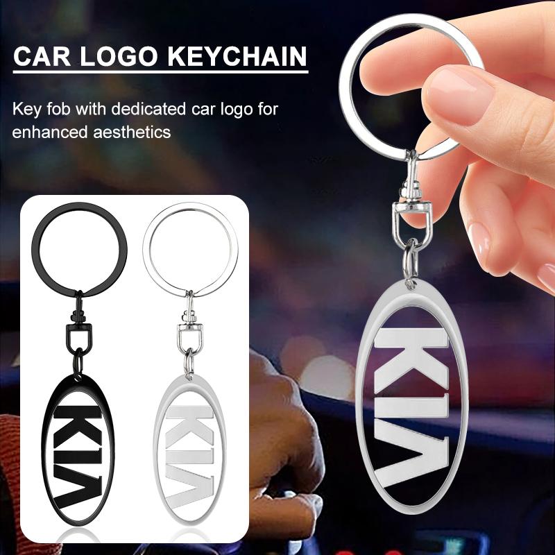 1Pcs Fashion Car Badge Keychain Zinc Alloy Keyrings Auto Accessories For KIA Rio Ceed Sportage Sorento K2 K3 K4 K5 K6 K7 K8 Soul Opeima