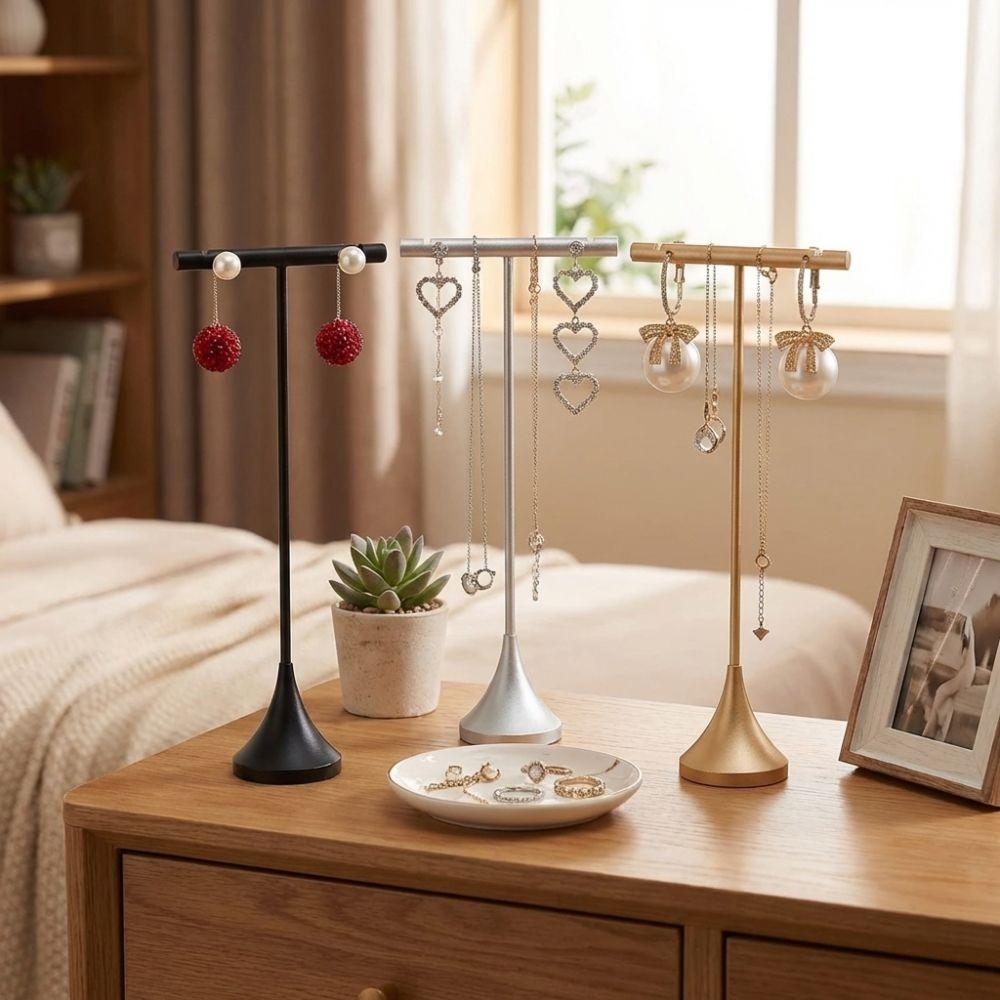 Detachable Stud Earrings Storage Holder Dangle Jewelry Ring Organizer Display Cabinet