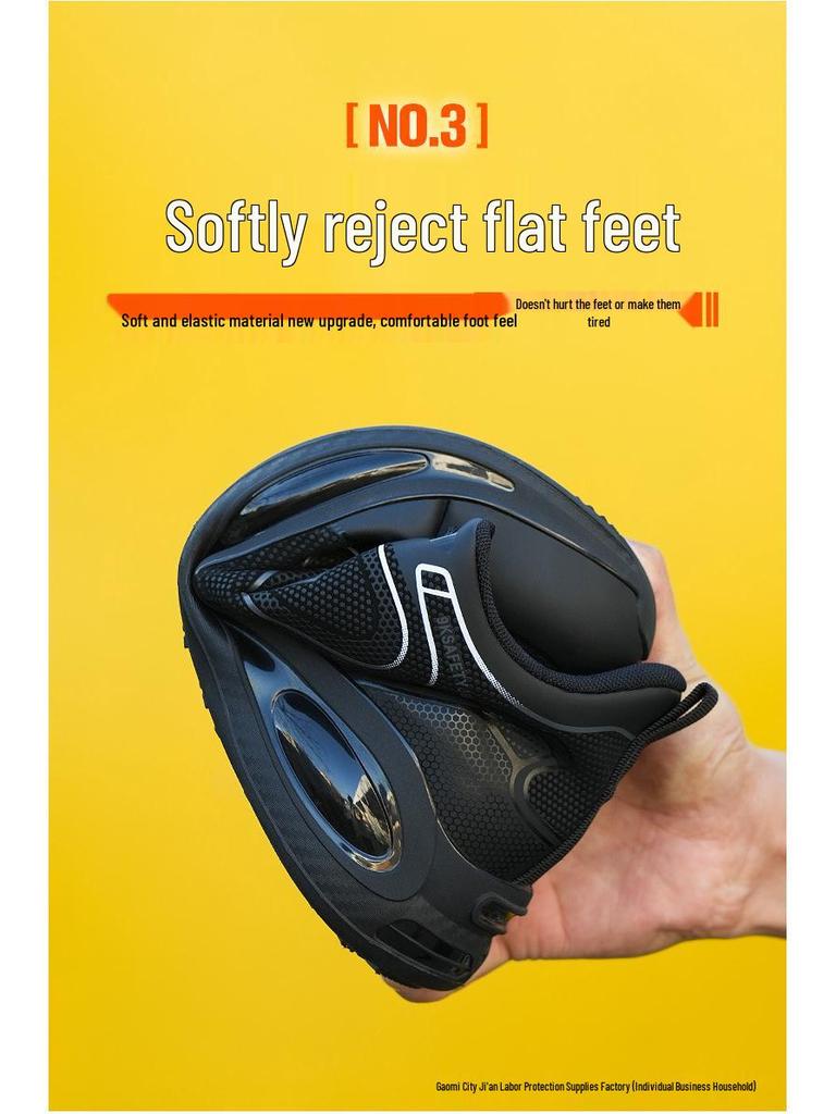 Универсальная защитная рабочая обувь: Ударопрочная, Устойчивая к проколам, Амортизирующая, Износостойкая Технология для Всех Сезонов