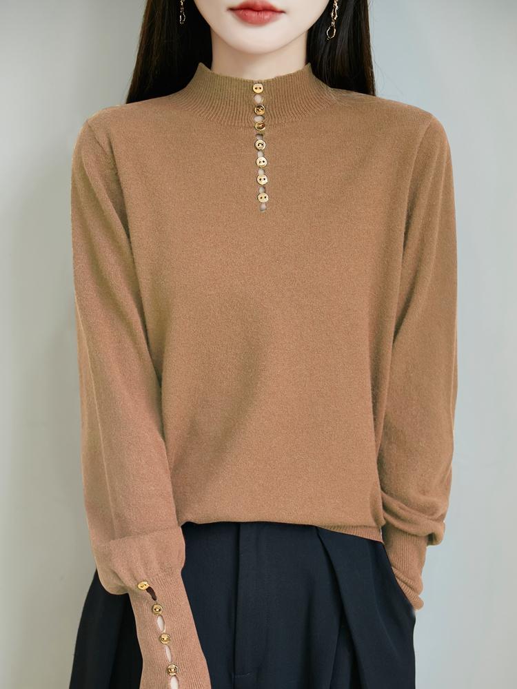 Женский кашемировый свитер Qinghe кашемир 50% шелк 50% шерсть осенне-зимний кашемировый пуловер мягкий и теплый