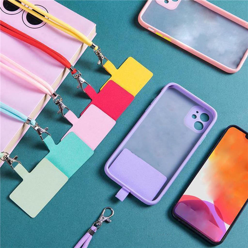 Мягкий ремешок-патч для телефона для всех чехлов для телефонов, однотонный, бытовой, внешний, для ношения на шее, освобождающий руки и предотвращающий потерю