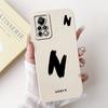 Чехол для Infinix Note 11 Pro Чехол для Infinix Note 11 11s Чехол Простой Буквы от А до Я Мягкий Силиконовый Бампер Для Infinix Note 12 G88 Funda