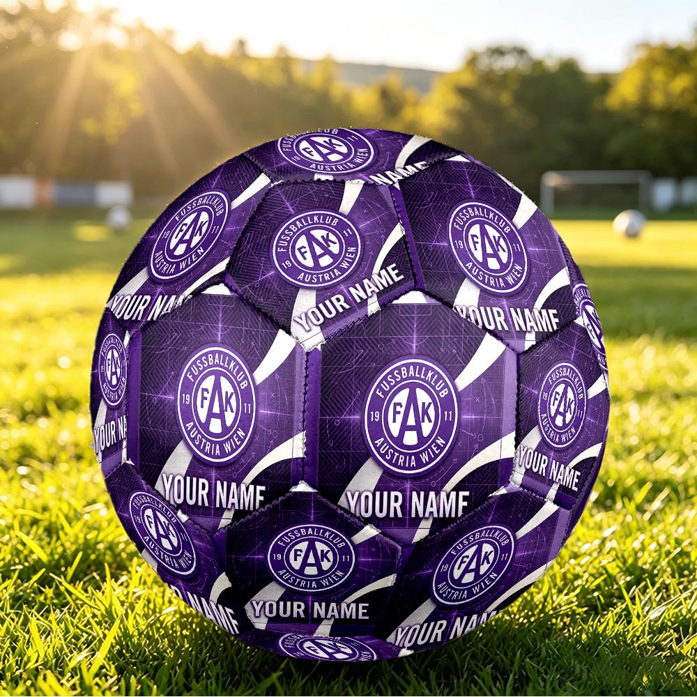 Personalized Size 5 Football Austria Wien FC Pattern Outdoor Game Sports Ball Gift