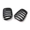 Pair Car Front Bumper Kidney Grill Grille Glossy Black Racing Grills For BMW 3 Series E46 4-Door 4DR 1998 1999 2000 2001