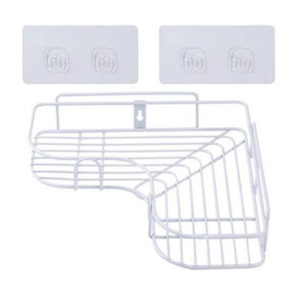 Железная полка для ванной комнаты, настенное крепление для душа, держатель для хранения шампуня с присоской, без сверления, кухонное хранилище, аксессуары для ванной комнаты